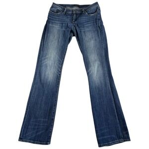 Buckle BKE Fit No. 53 Modern‎ Bootcut Jeans Womens 30x34 Blue Cotton Whiskered